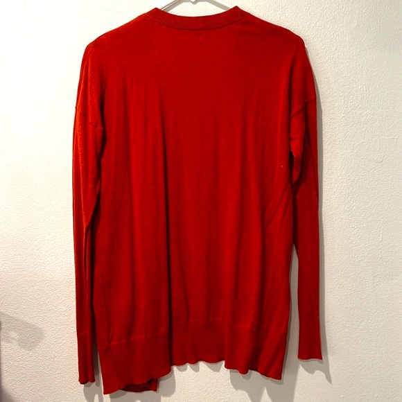 Mossimo button cardigan rust red color size medium - Picture 2 of 4